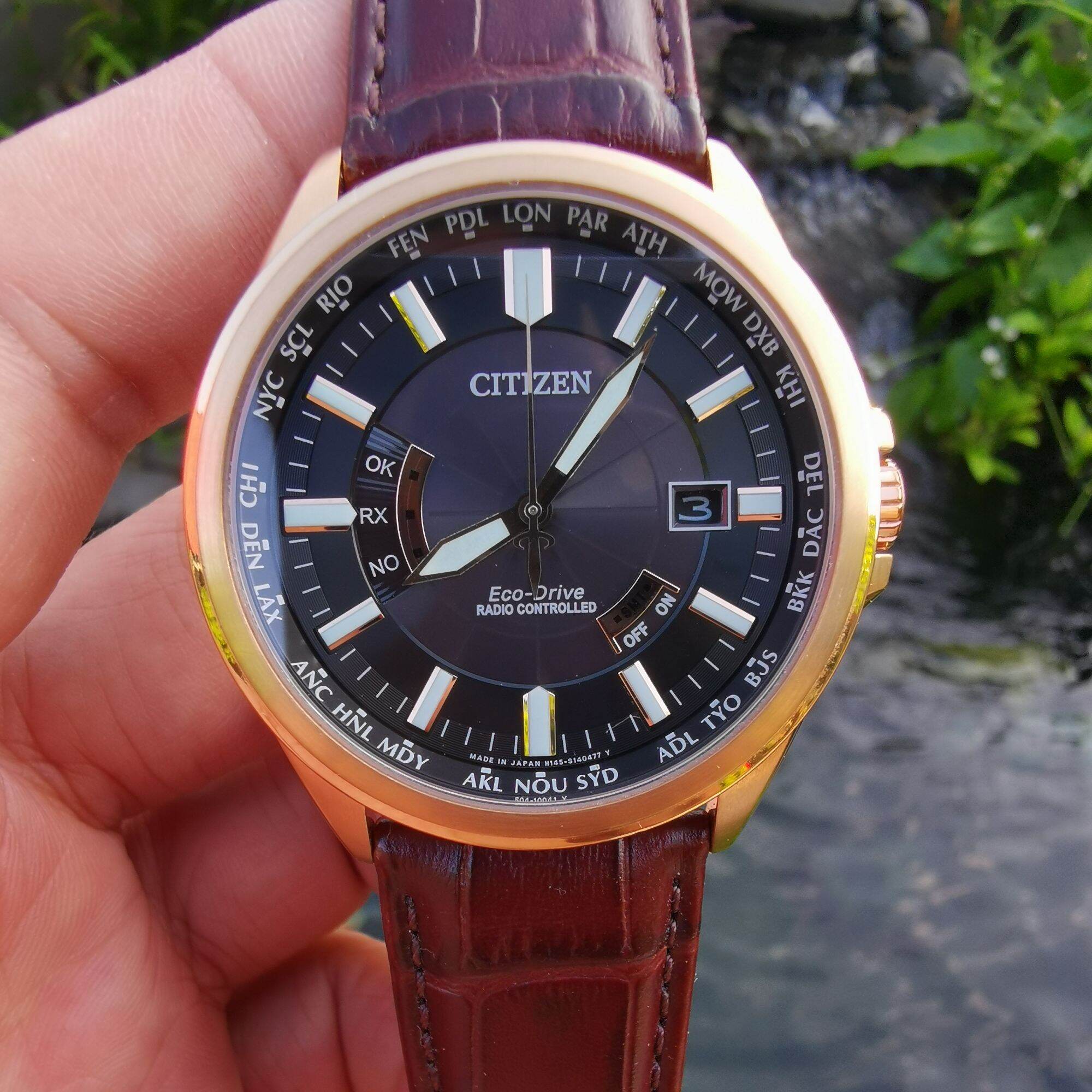 Đồng Hồ Nam Si Nhật? ? CITIZEN - Eco-Drive - H415 - S099111 ? World Time  - Radio Controlled ?  