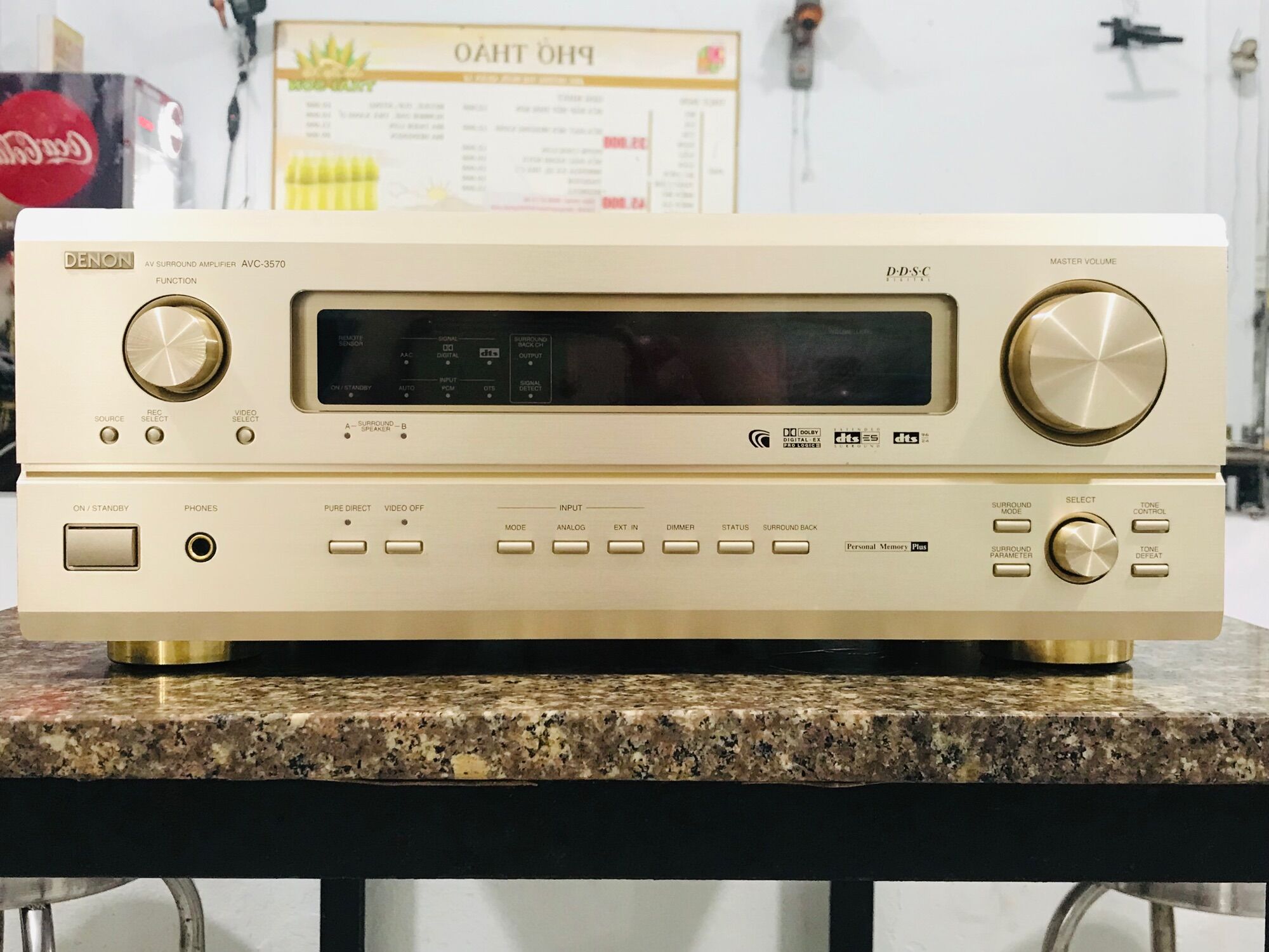 Freeship Amply DENON AVC-3570 CS-285w máy chạy 14 sò than đại.