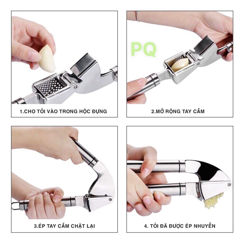 Dụng cụ ép tỏi cao cấp hiệu Kaisho Nhật bản
