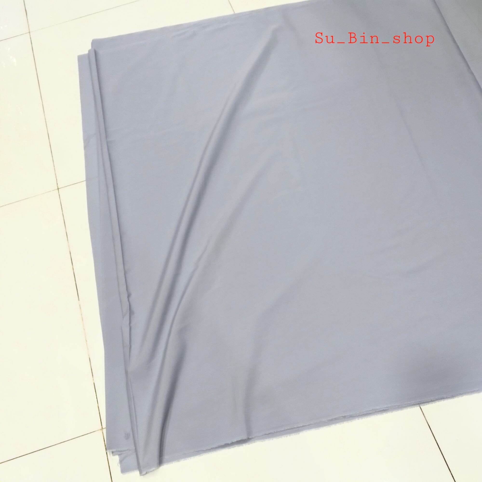 Vải kate silk màu Xám may đồ đi chùa