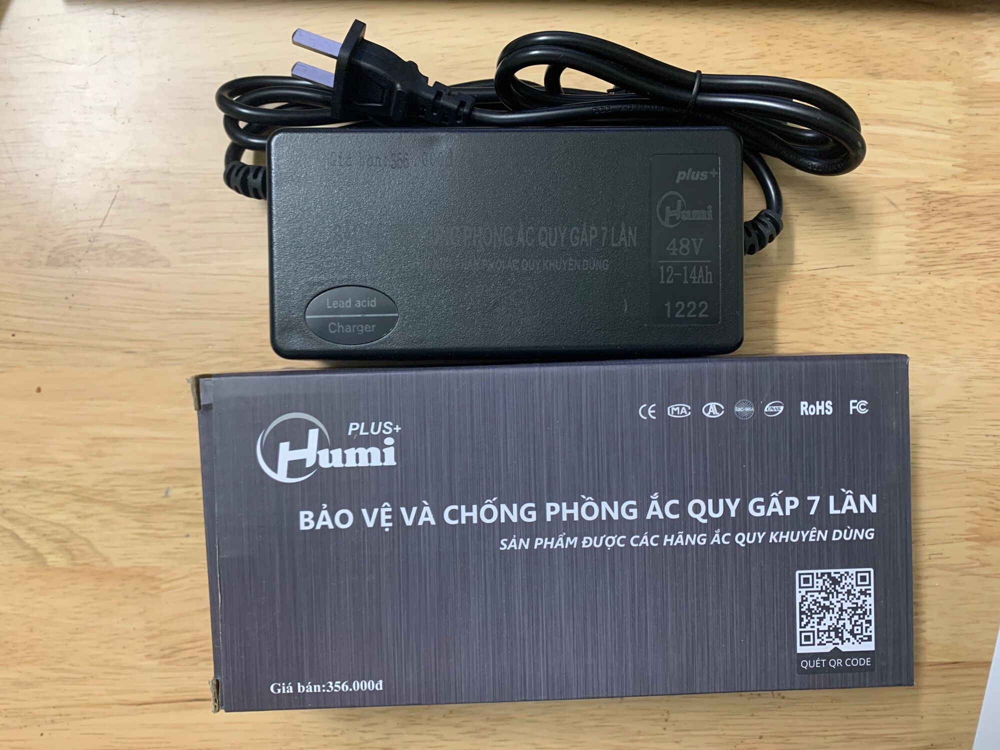 Sạc xe điện hãng humi 48v-12ah