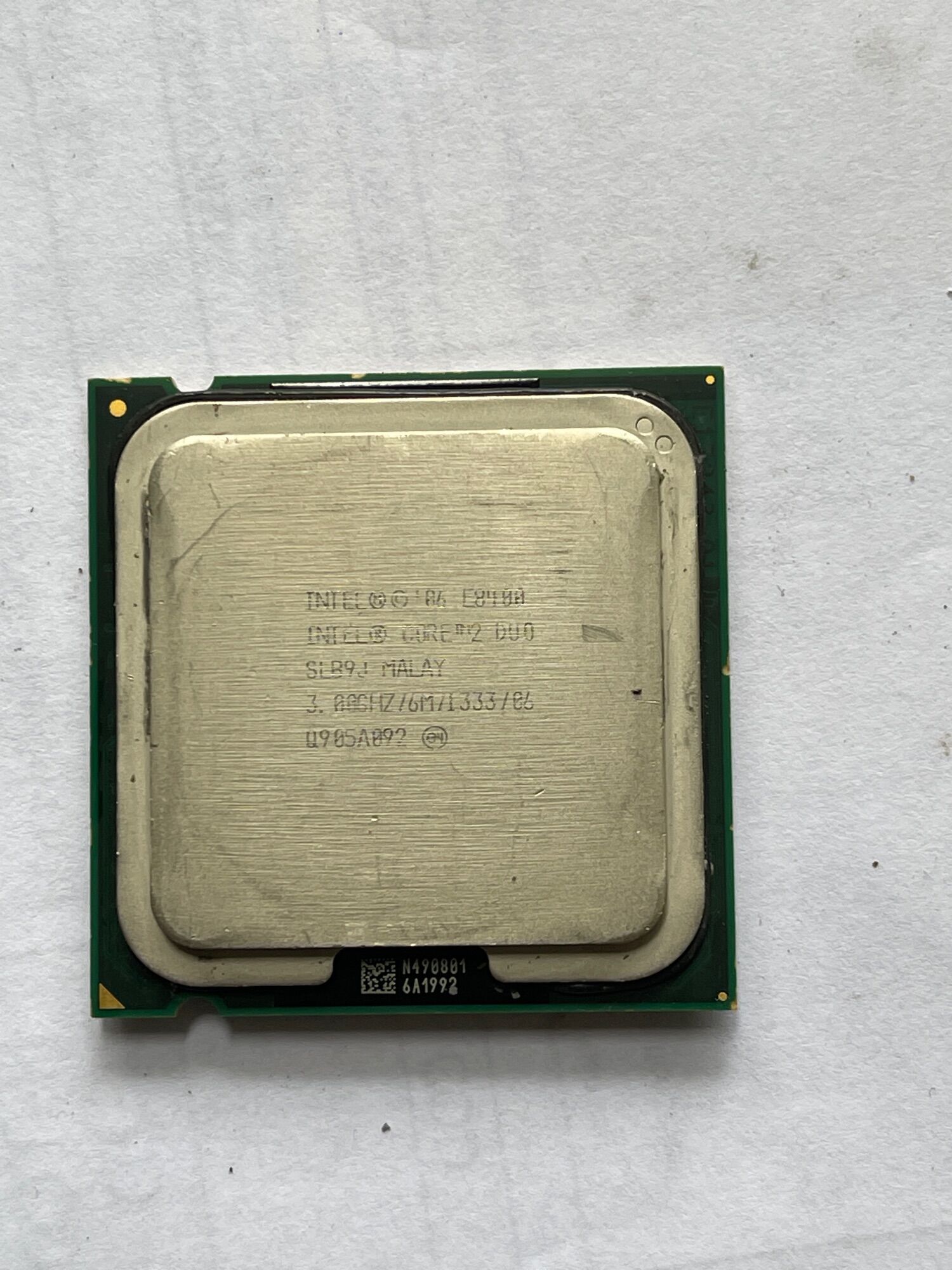 CPU PC E8400Core 2 dual E8400