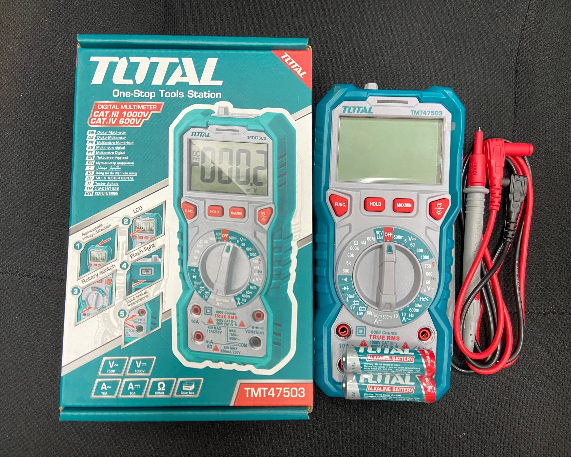 600A Đồng hồ đo điện vạn năng Total TMT47503