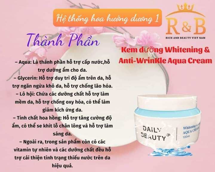 kem dưỡng ẩm Aqua Daily Beauty