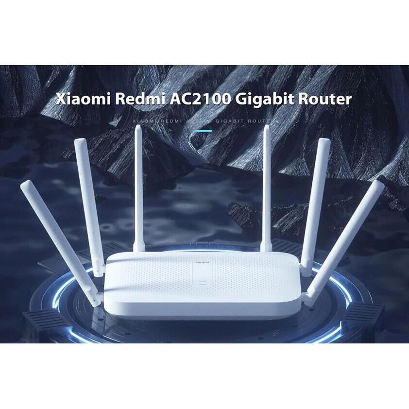 [Bán chạy-802.11AC] Bộ phát wifi5 Xiaomi, 6 Antena, 2 Băng tầng kép 5Ghz và 2.4Ghz, Router Wifi Redmi AC2100