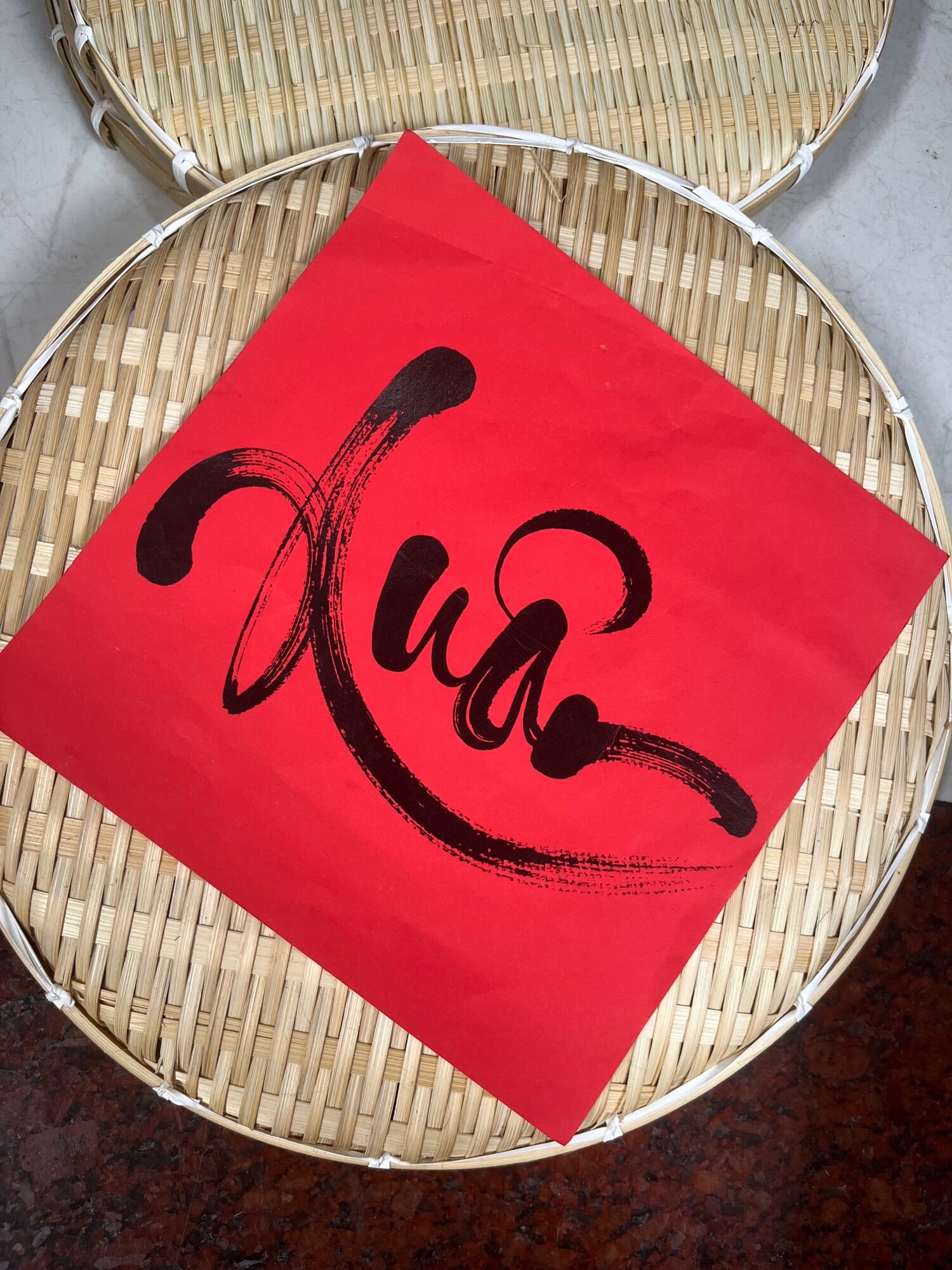 Phên chữ , mẹt chữ , compo trang trí