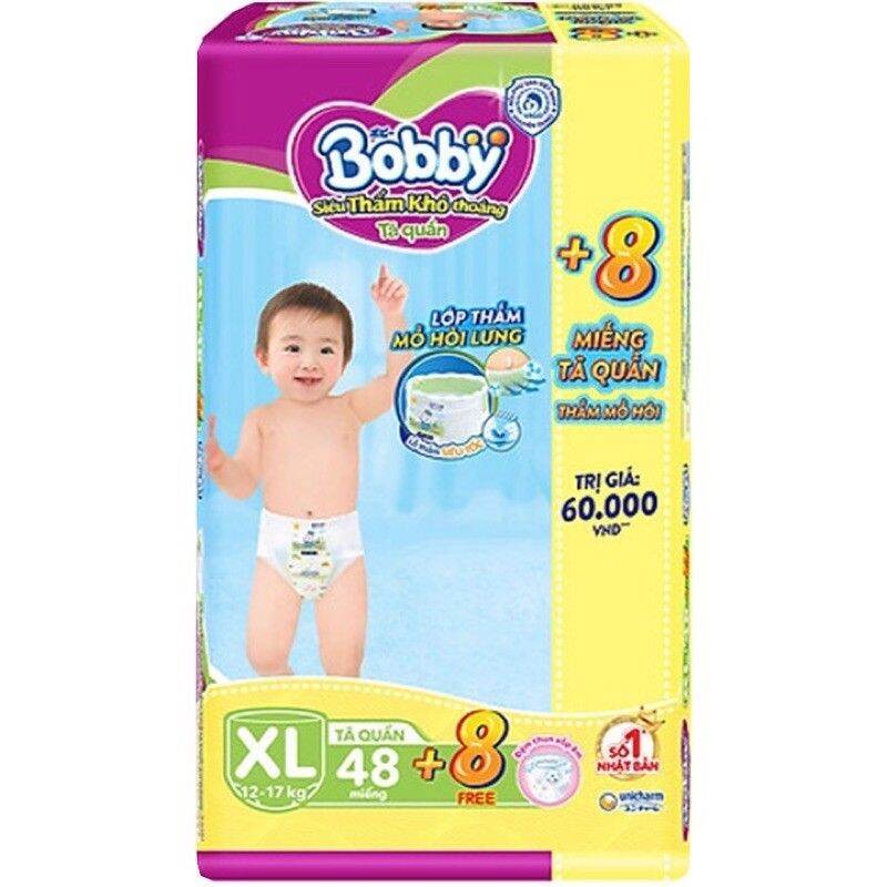 Tã quần bobby m62, l54, xl48, xxl44