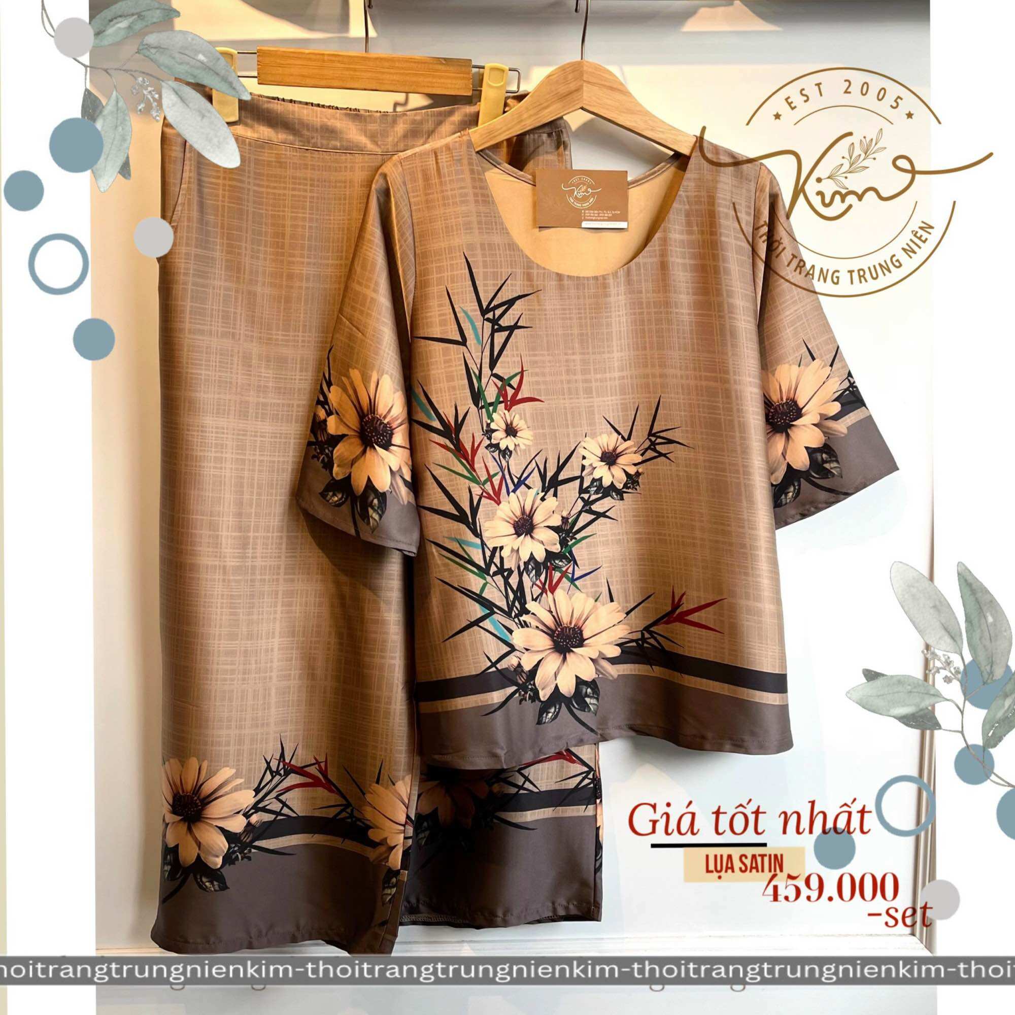 *HOT HOT* Set lụa trung niên sang trọng Bigsize