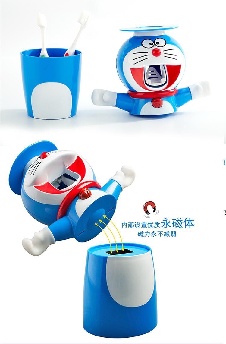 [Freeship MAX] Dụng cụ nhả kem tự động kèm ly Doremon Doraemon HELLOKITTY PR