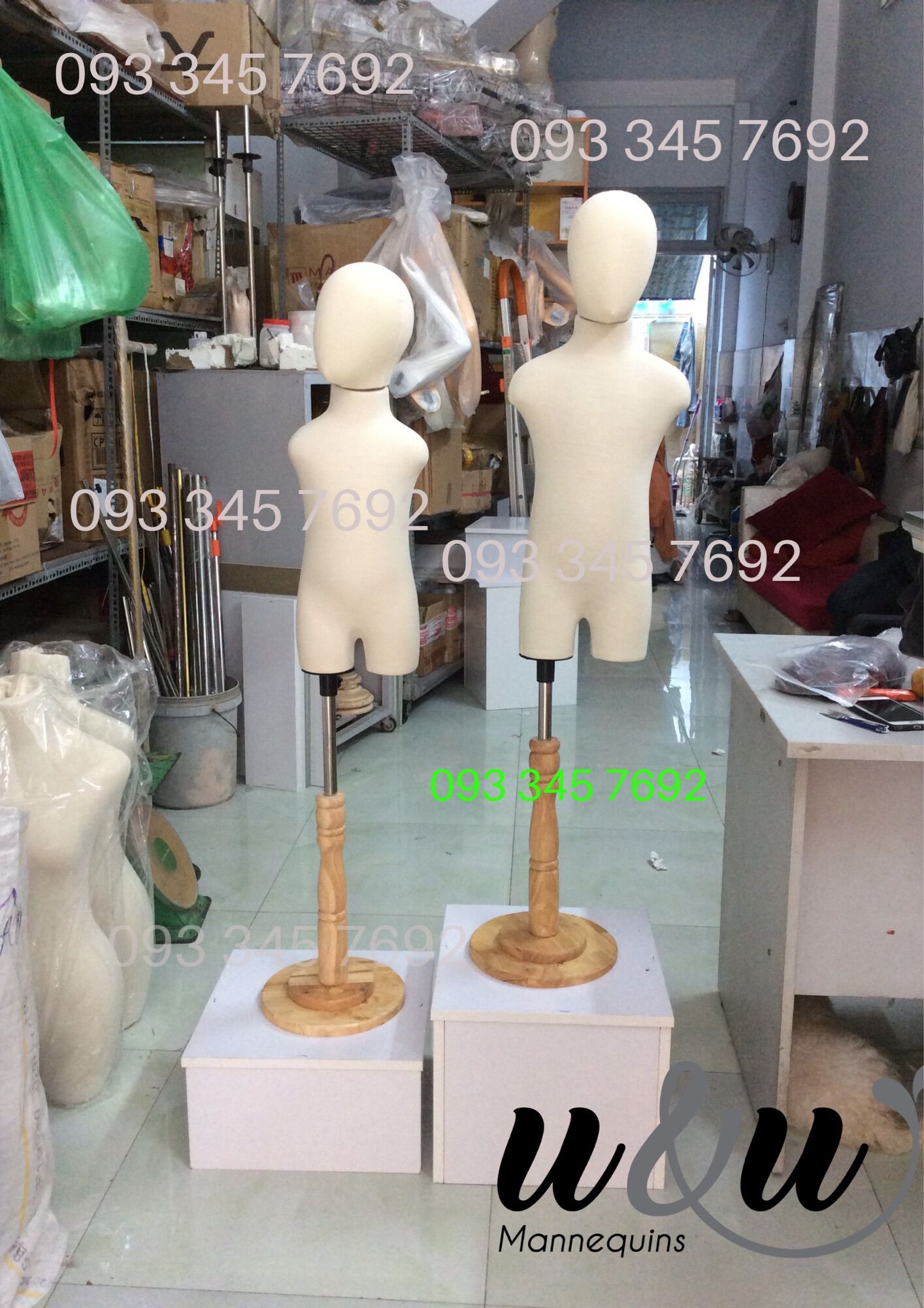 Manocanh em bé có đầu size 2-4-6 tuổi