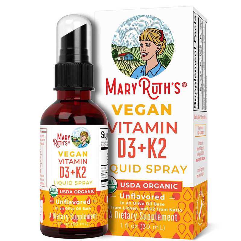 Big sale vitamin d3+k2 mary ruth organic 30ml dạng xịt date 3/2024