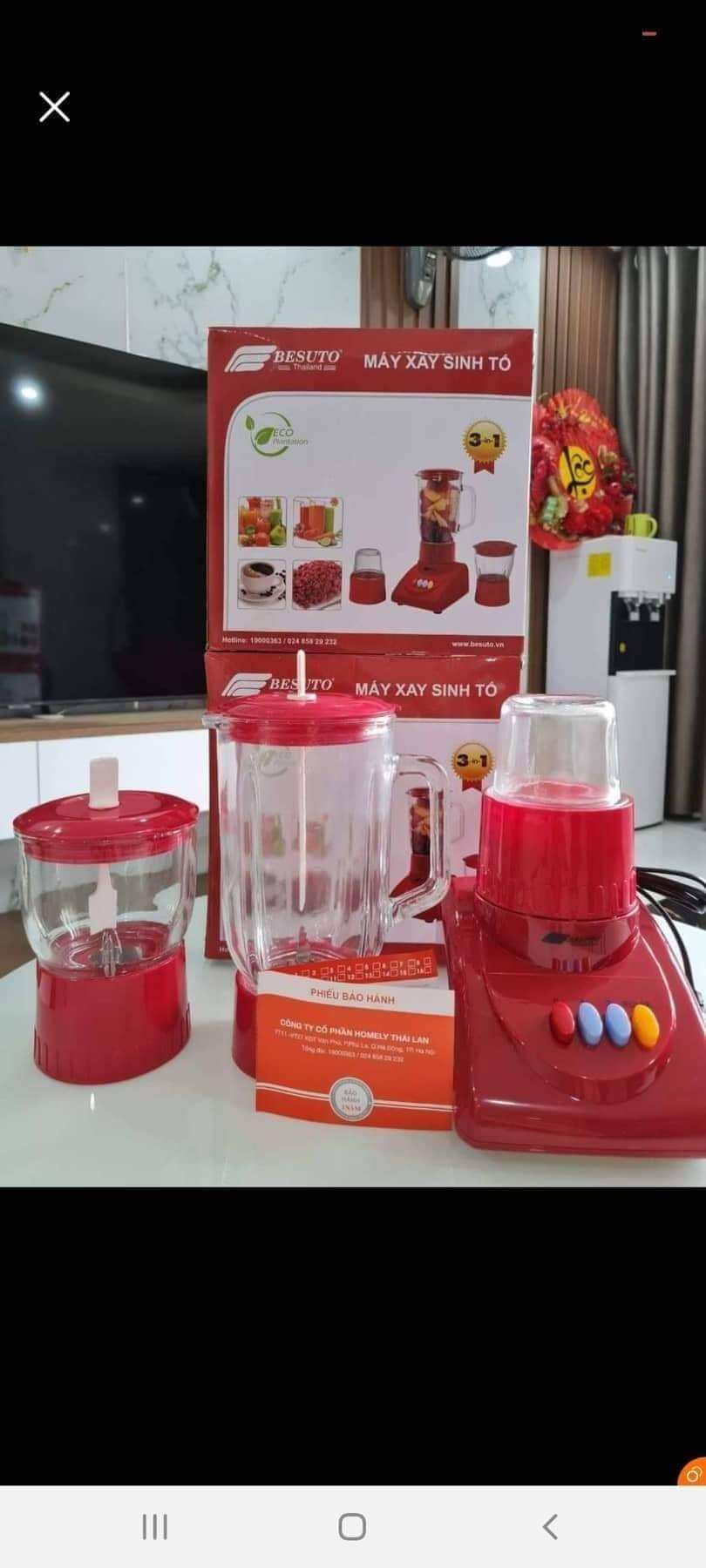 Máy xay sinh tố besuto 3 cối