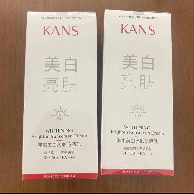 Kem chống nắng trắng da dưỡng ẩm kans