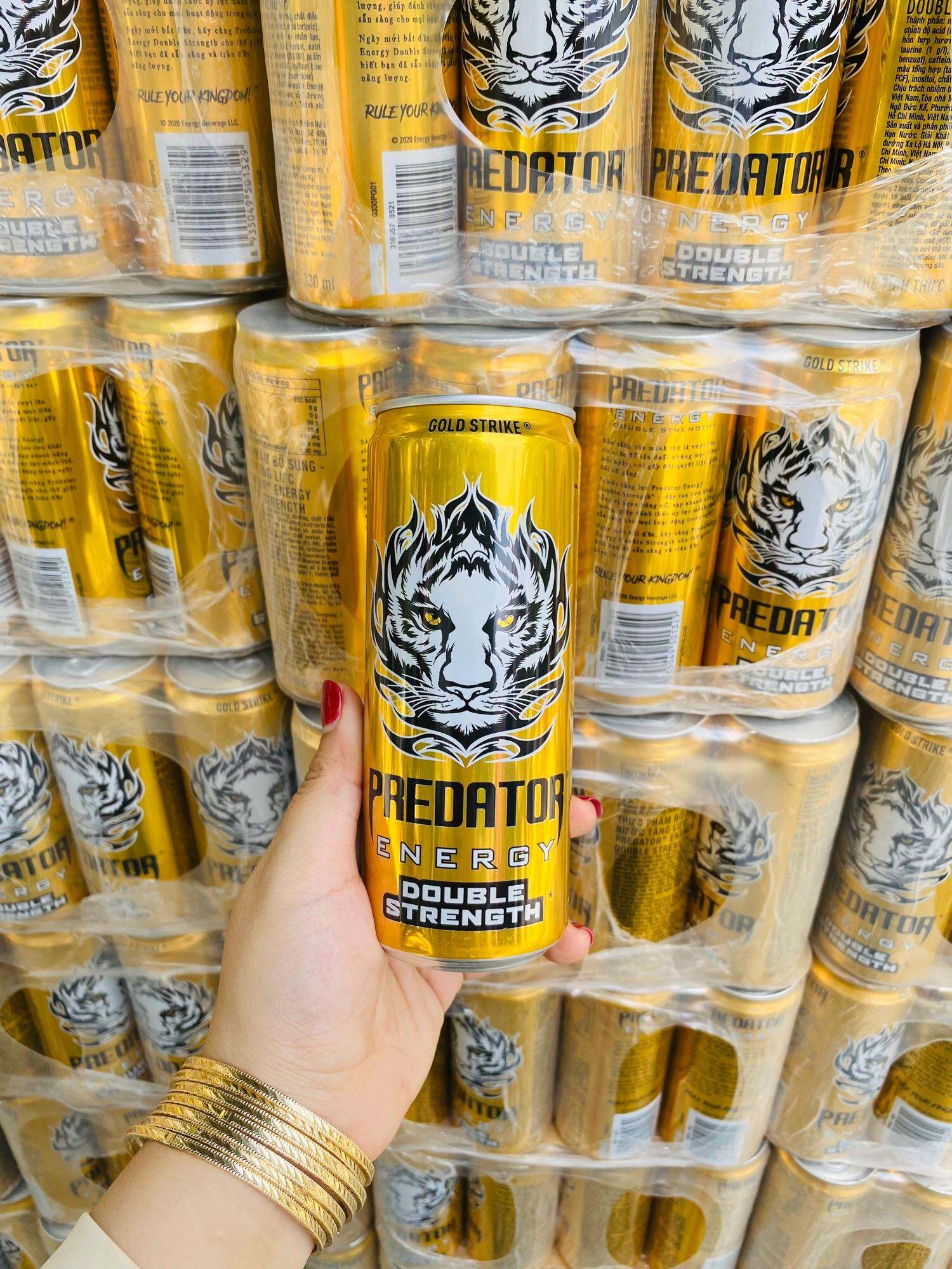 Thùng 12 lon nước tăng lực Predator 330ml