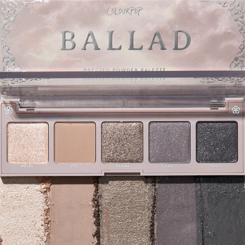 Bảng phấn mắt Colourpop Ballad eyeshadow palette bảng màu mắt colorpop tông xám đen smokey nhỏ gọn