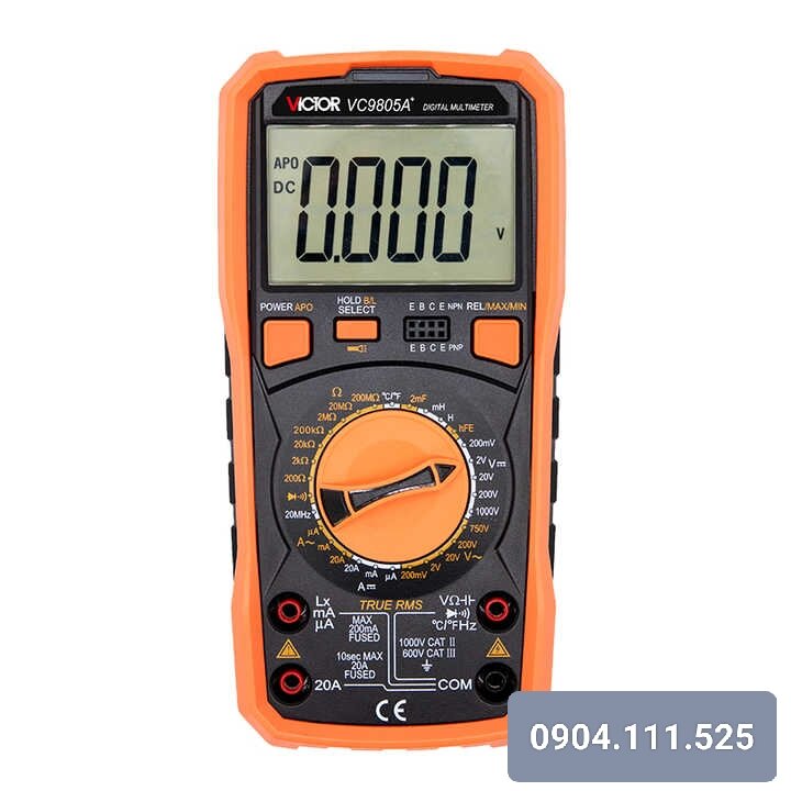Đồng hồ đo vạn năng đo Henry, tần số VICTOR VC-9805A+