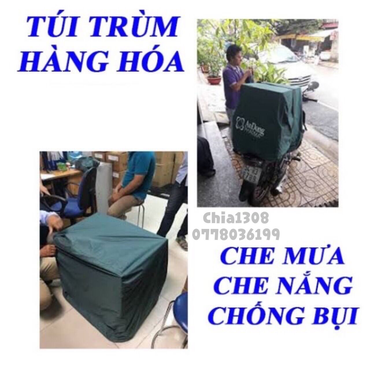 Bạt trùm hàng vải da cá cao cấp đủ size