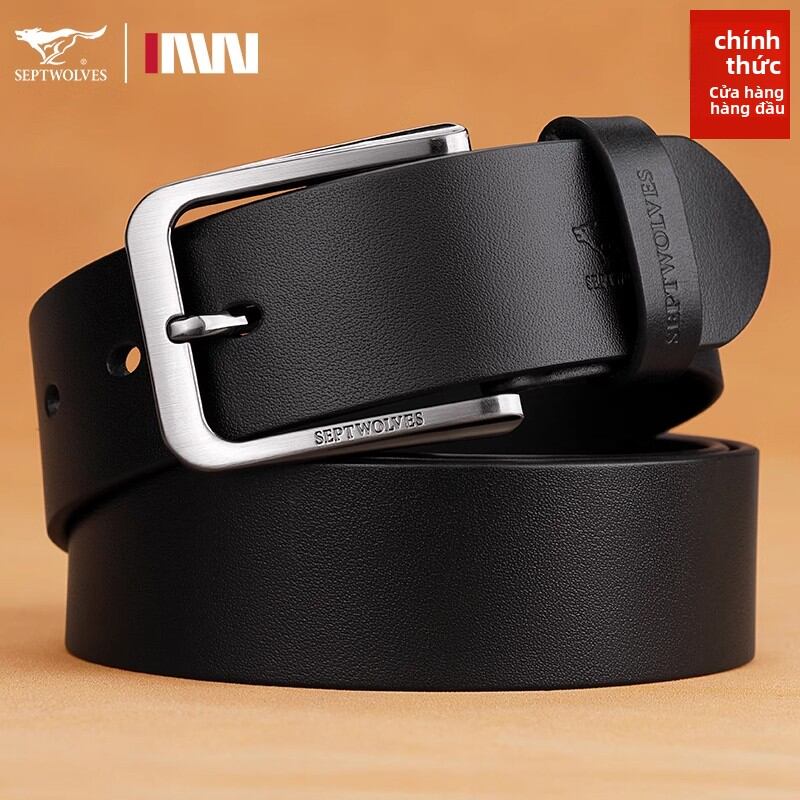 [SEPTWOLVES | Men's Leather Belt with Pin Buckle,SEPTWOLVES | Men's Leather Belt with Pin Buckle,] Giá  913,000 Đồng*Miễn phí vận chuyển