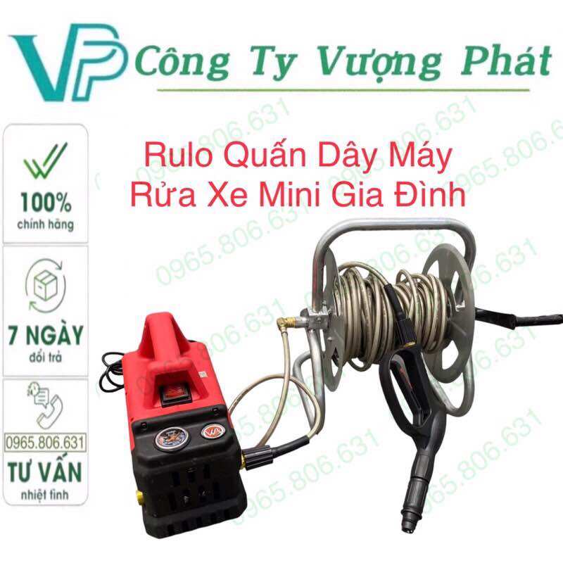 Rulo quấn dây cho máy rửa xe gia đình,máy rửa xe mini cầm tay ren 22mm