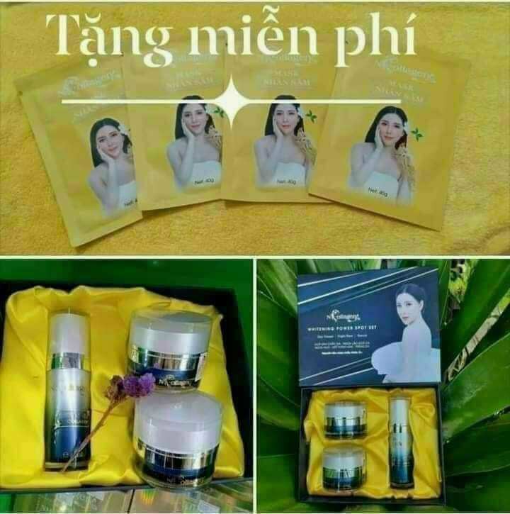 Combo kem face, serum tổ yến ncolagen tặng mặt nạ dưỡng trắng da
