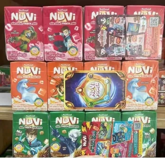 Sữa NuVi có thạch 3 màu
