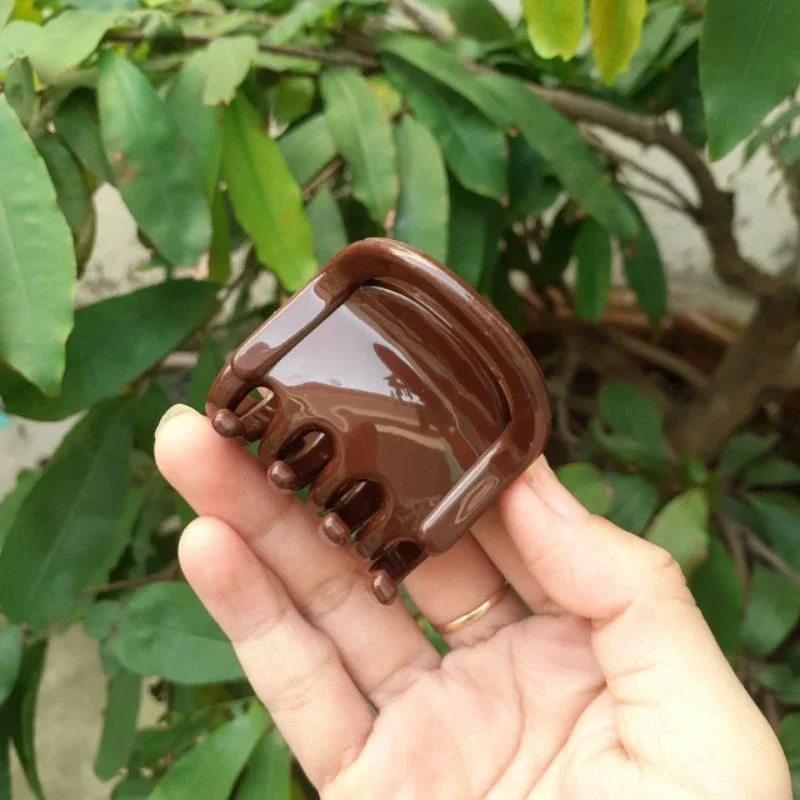 Kẹp tóc 8 răng nhựa mềm (được chọn màu)