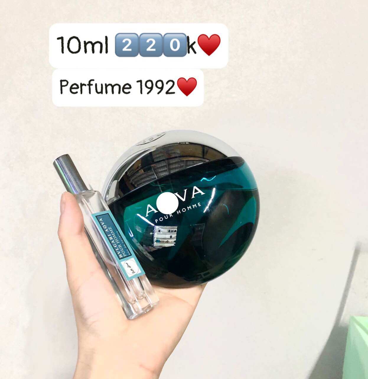 [Mẫu thử] Nước hoa nam chính hãng cao cấp Bvl Aqva Pour Homme EDT Tươi mát năng động Văn phòng công sở chai chiết 10ml tiện dụng