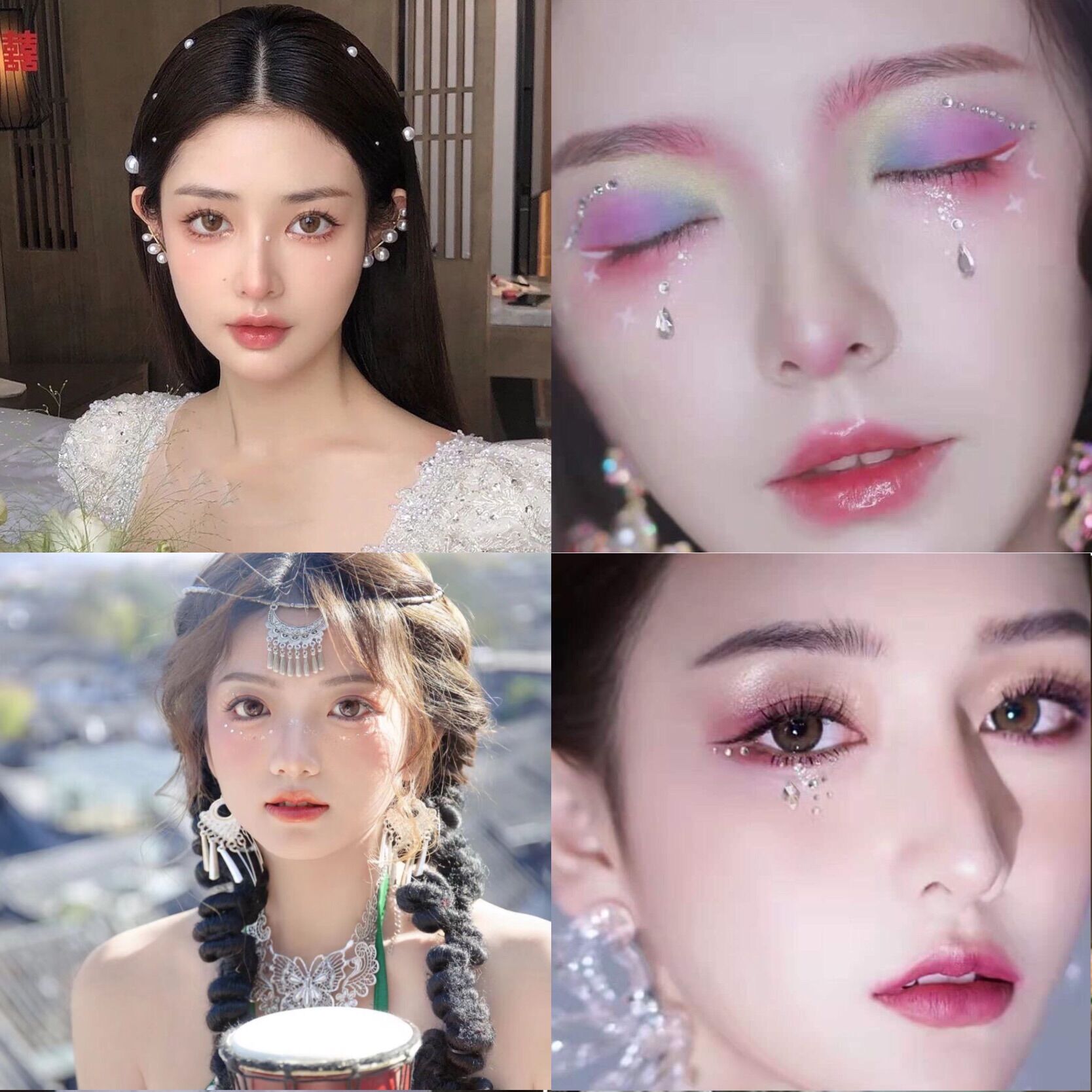 Phụ Kiện Đá Đính Mắt, Mặt Make up trang điểm ( mẫu chọn lọc)