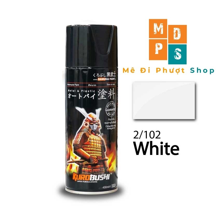 _ combo sơn 3 chai _ 102 _ chai sơn sịt màu trắng _ sơn sịt samurai chính hãng _ 2/102