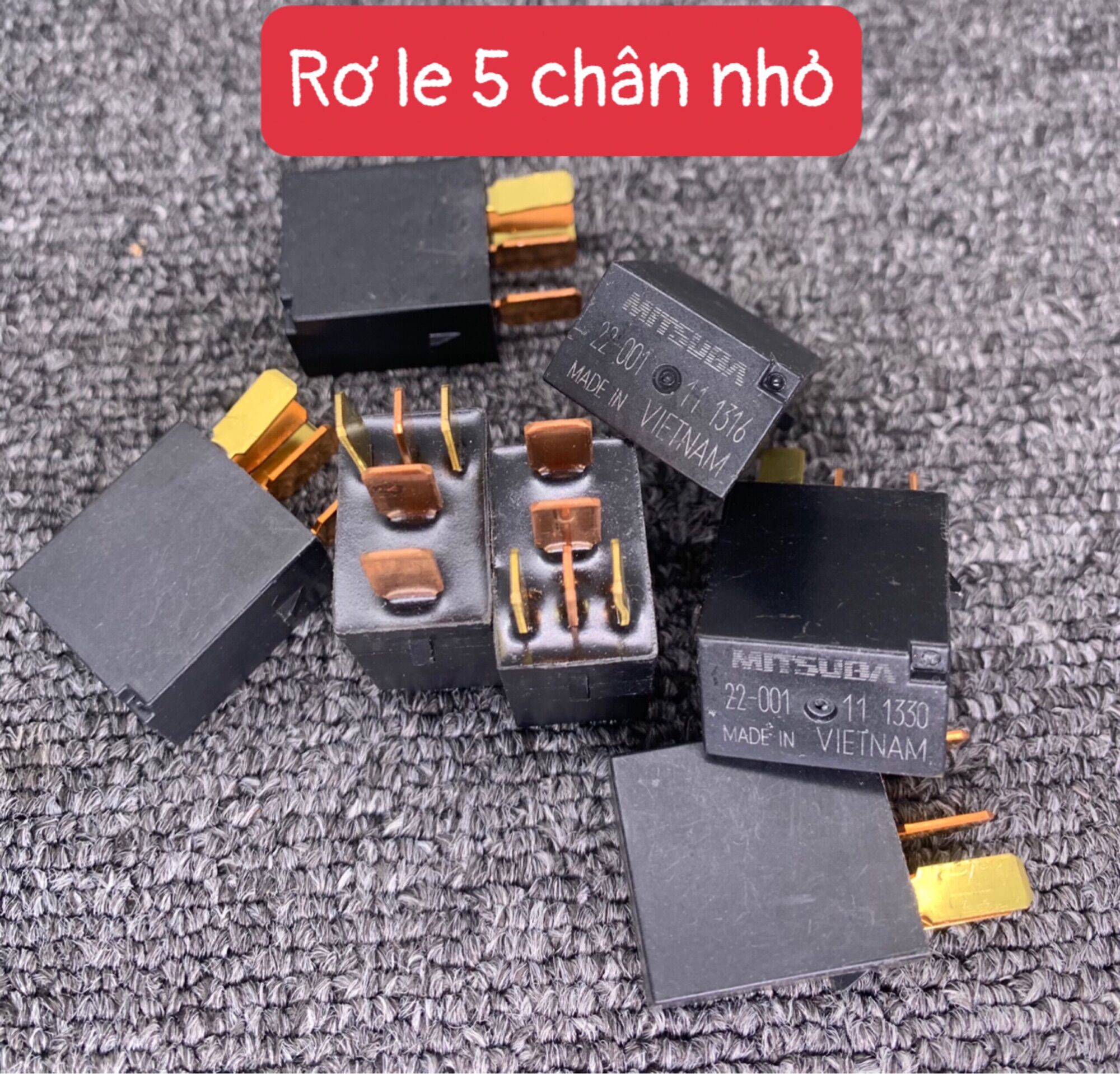 Rơ le 5 chân nhỏ zin mitsuba