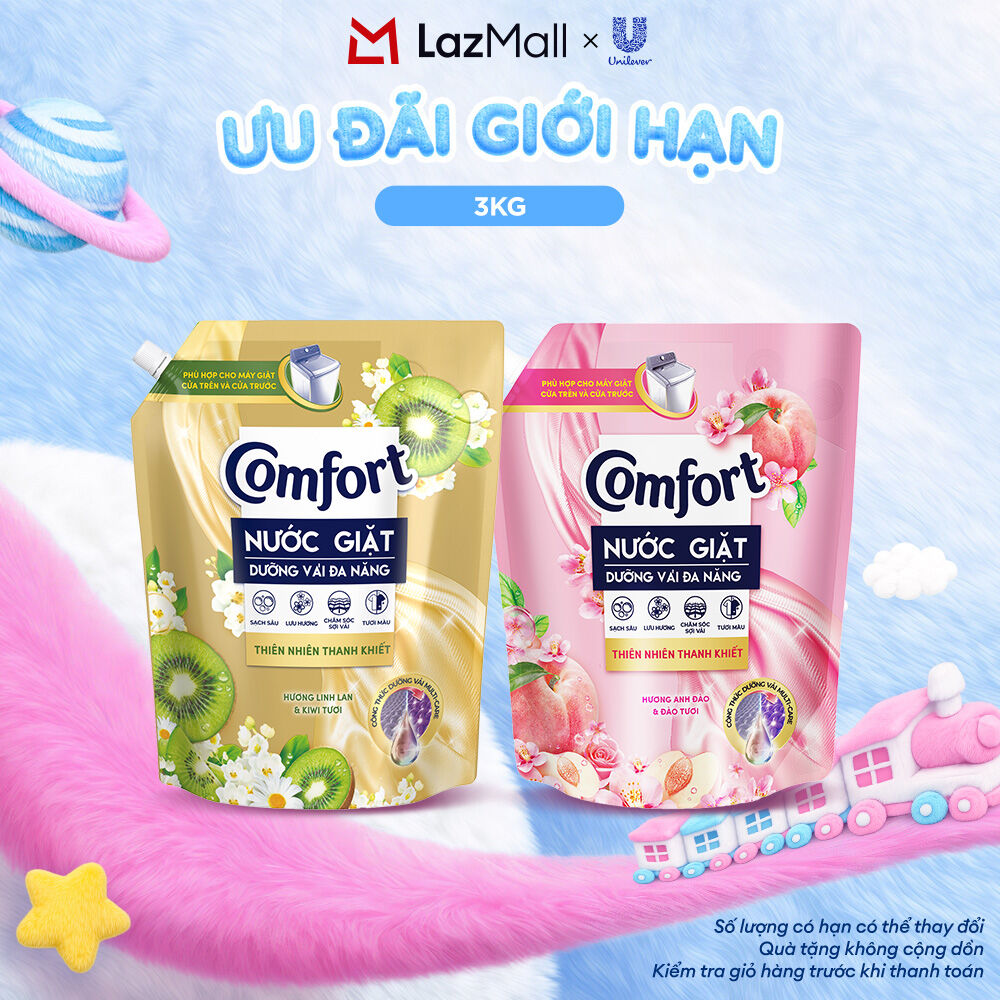 Nước Giặt Comfort Thiên Nhiên Thanh Khiết 3KG