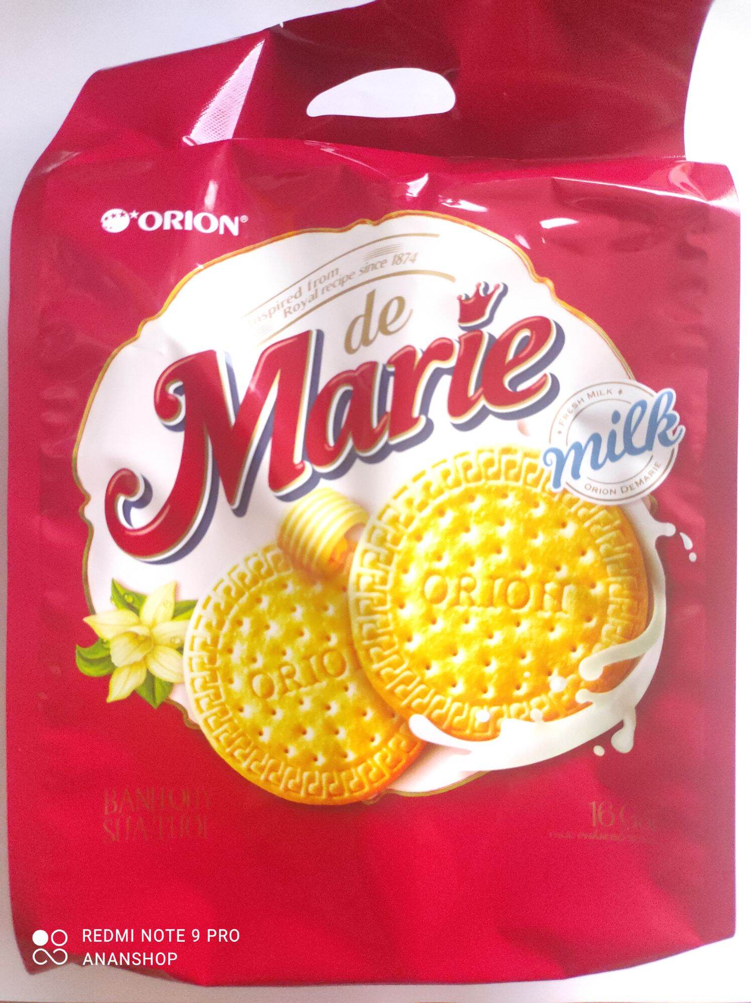 Bánh quy sữa tươi Orion Demarie gói 512g 16 gói x 32g