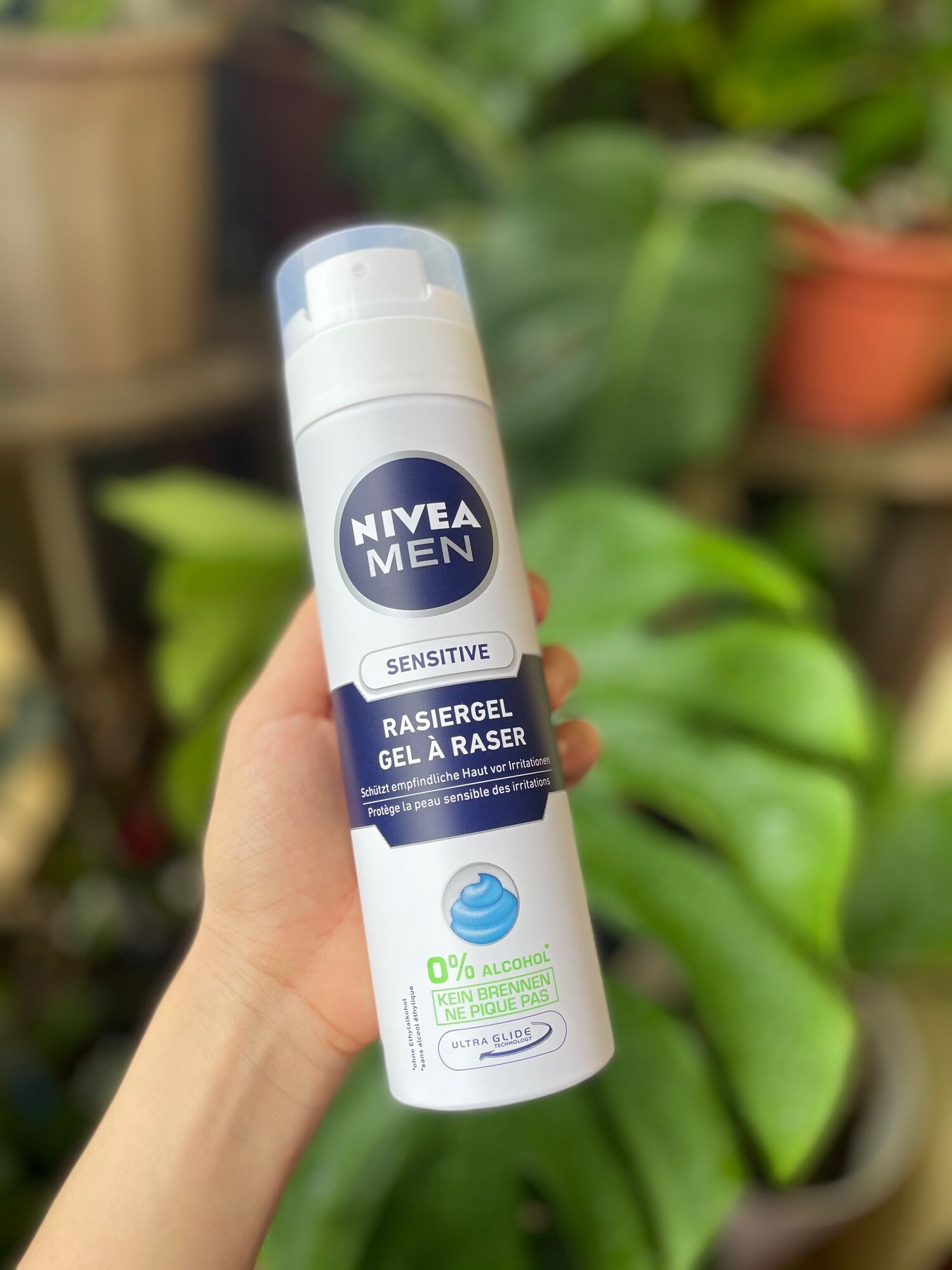 Bọt cạo râu nivea men sensitive 200ml - đức