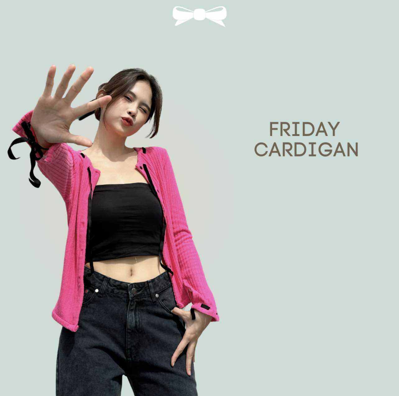 Áo cardigan hồng - Friday Cardigan SODA POP