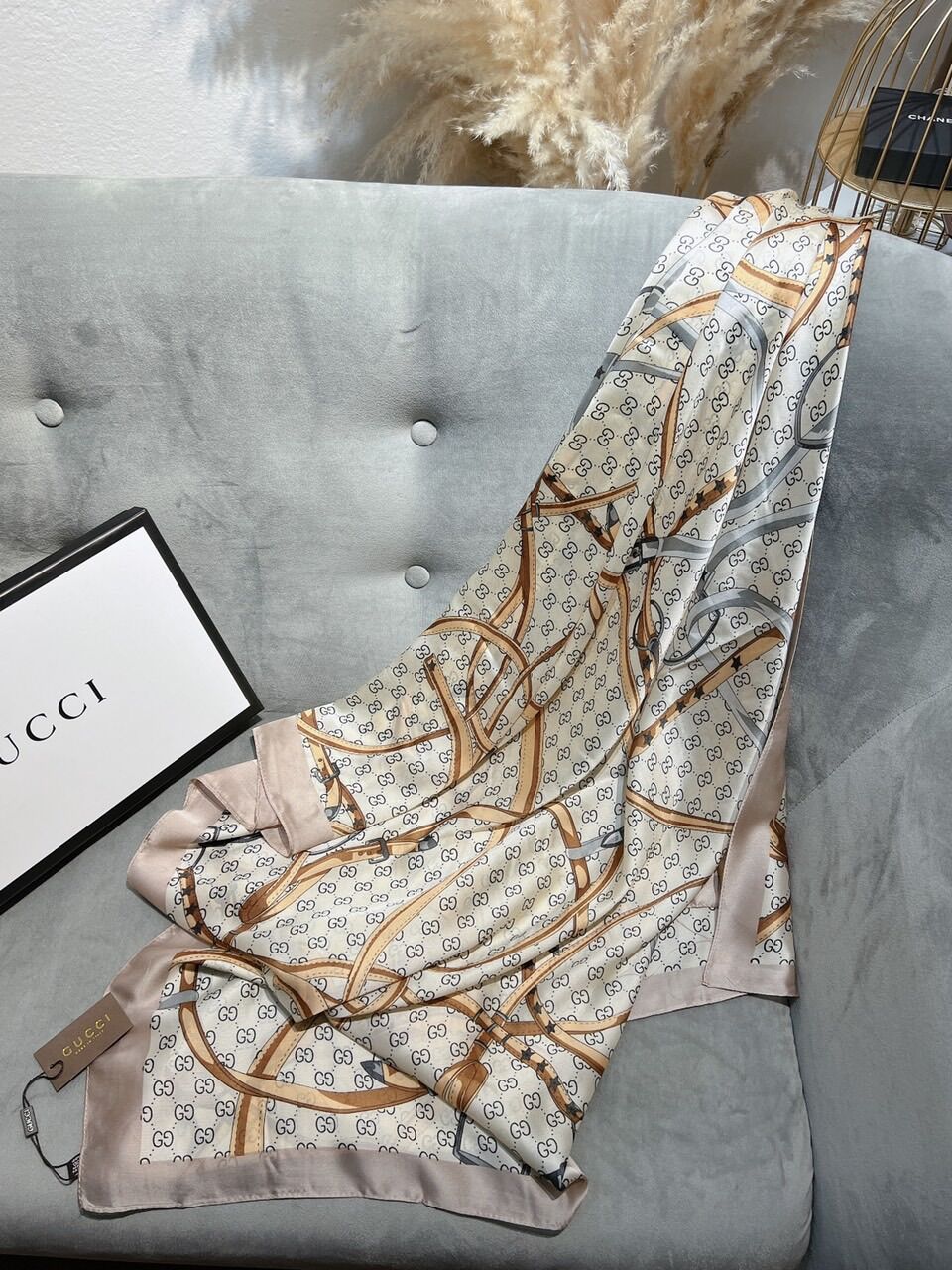 Khăn lụa Gucci full box