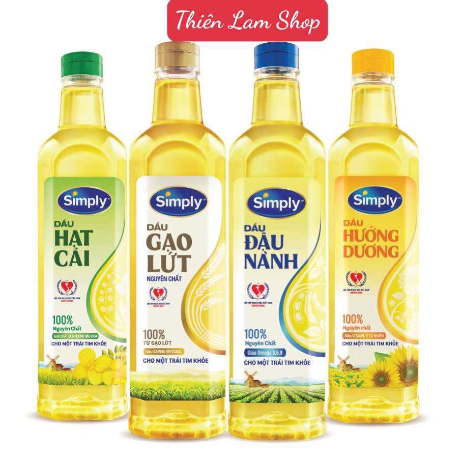 Dầu ăn Simply chai 1L