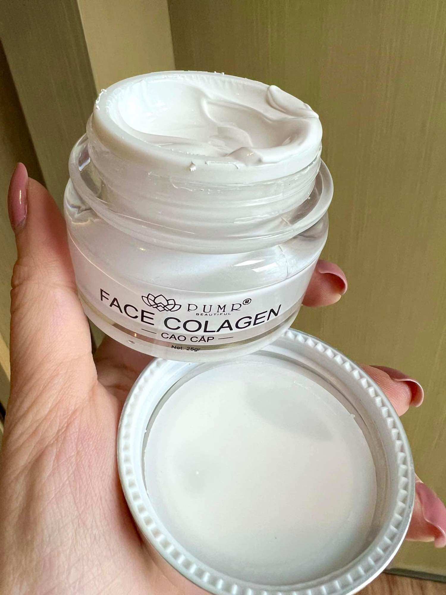 Kem face collagen pumr