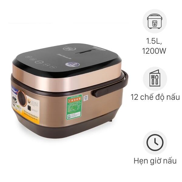 Nồi cơm điện cao tần bluestone 1.5 lít rcb-5988 - hàng new chính hãng - bh 2 năm