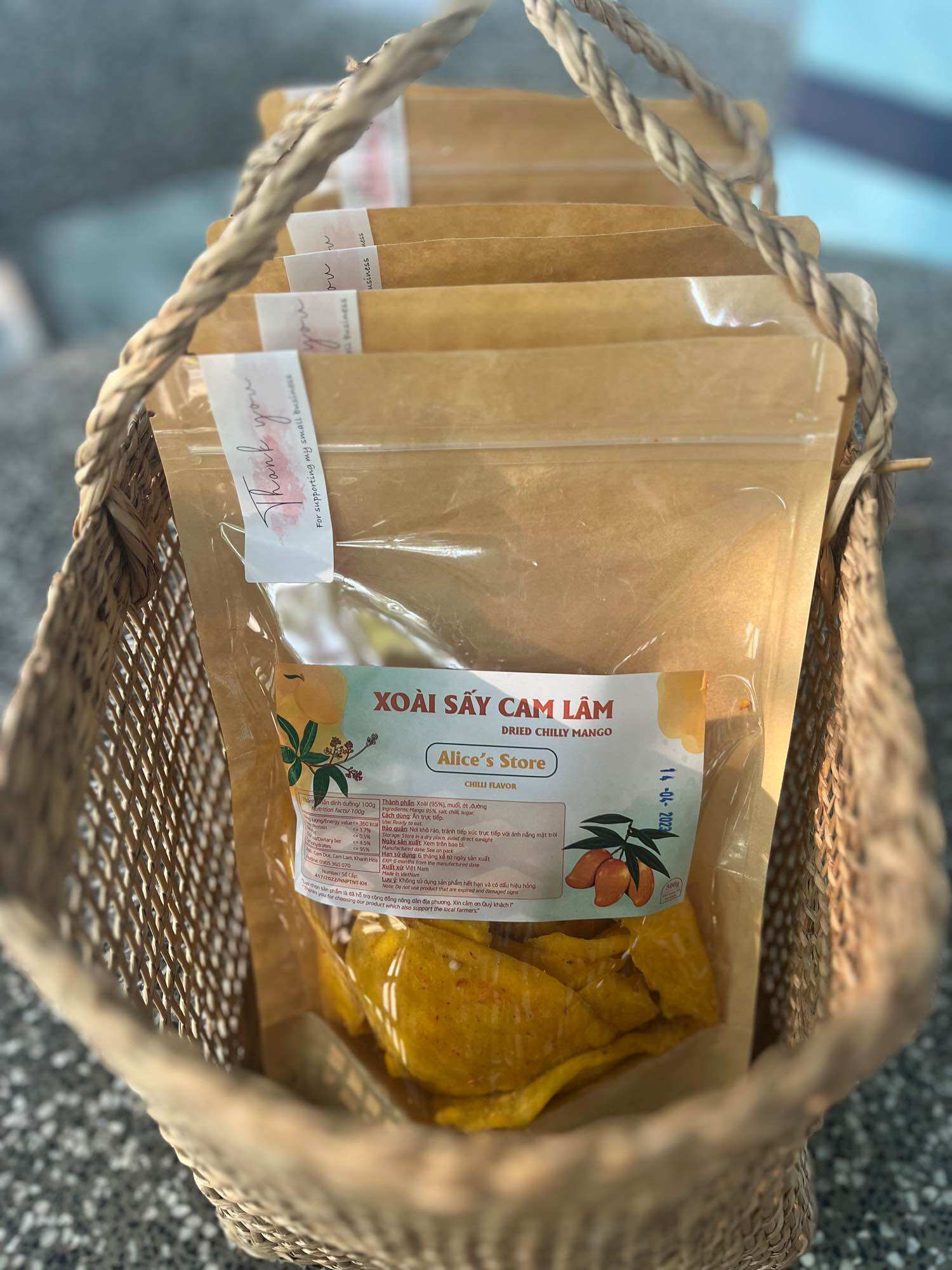 Xoài Sấy Muối Ớt - 1kg Drid Chilli Mango