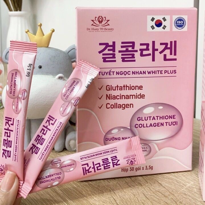 Tuyết Ngọc Nhan WHITE PLUS- Colagien Truyền Trắng HaNy Sáng Da Mờ Nám Trẻ