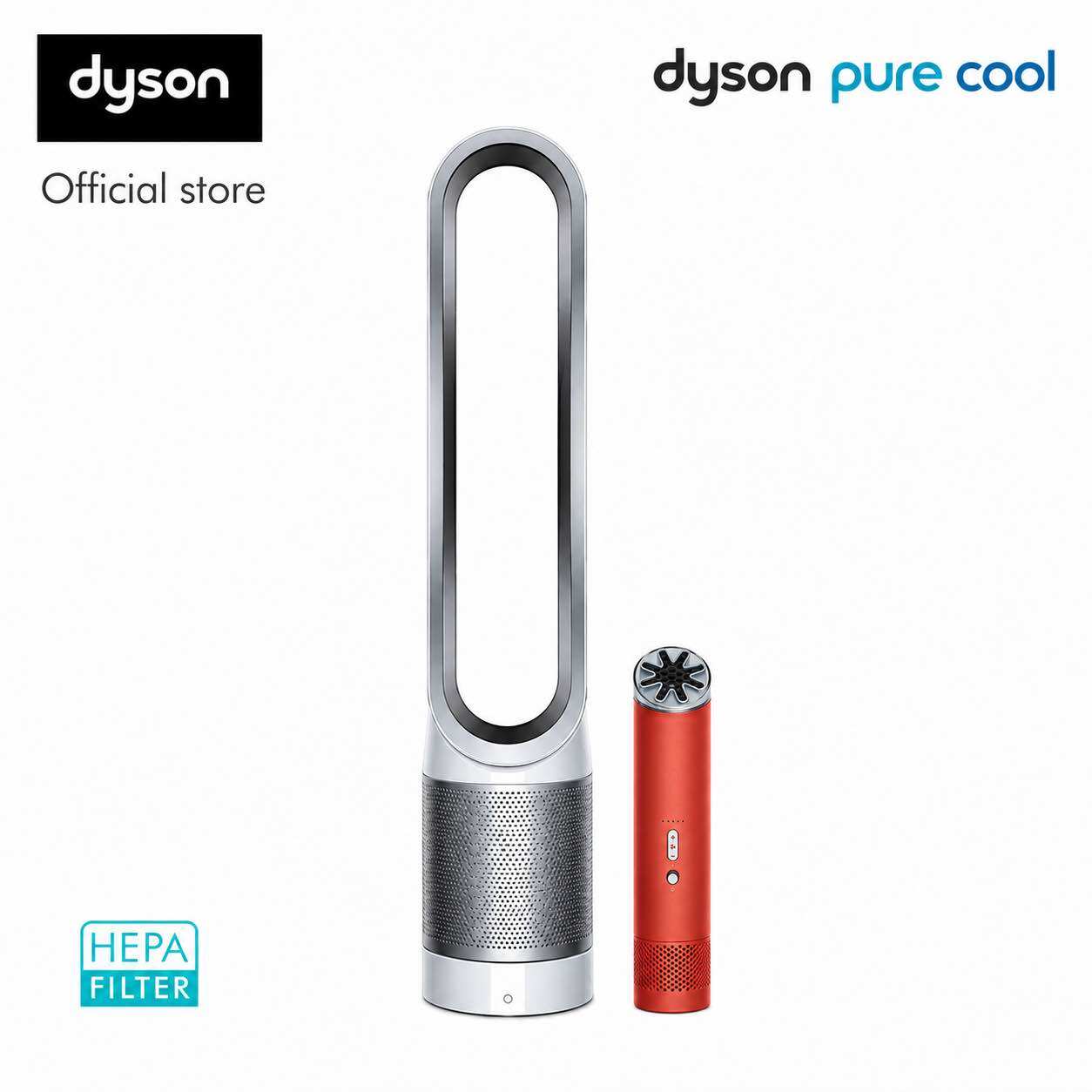 [Good Price Combo] Dyson Pure Cool Air Purifier ™   Tp00 (White/Silver) +Dyson Hushjet Mini Cool Handheld Fan
