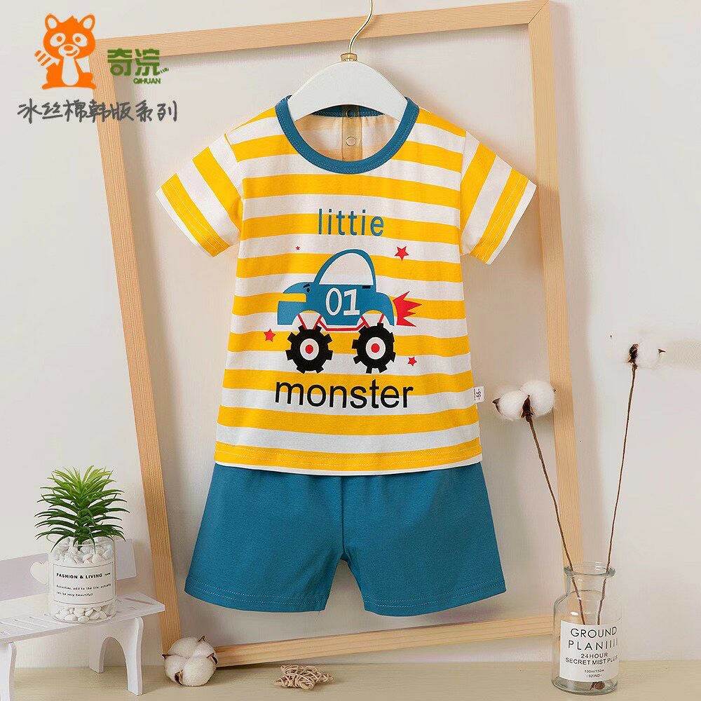 [HCM]BỘ ĐỒ THUN COTTON HÀNG NHẬP QC CHO BÉ TRAI