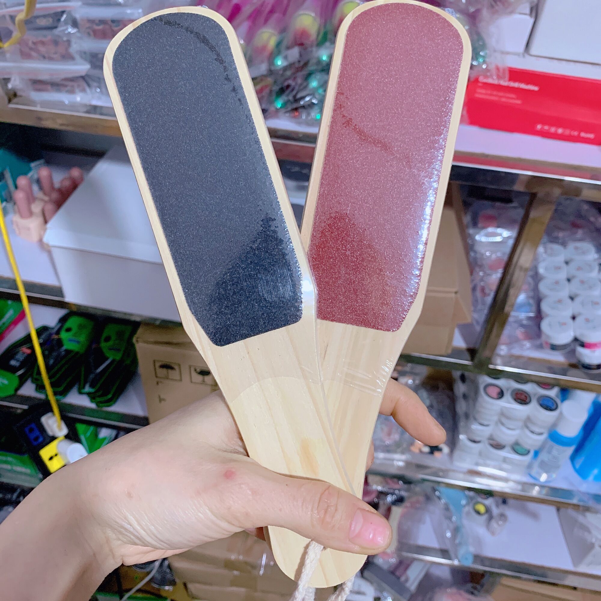 Cây chà gót nhám 2 mặt, dụng cụ chà gót chân