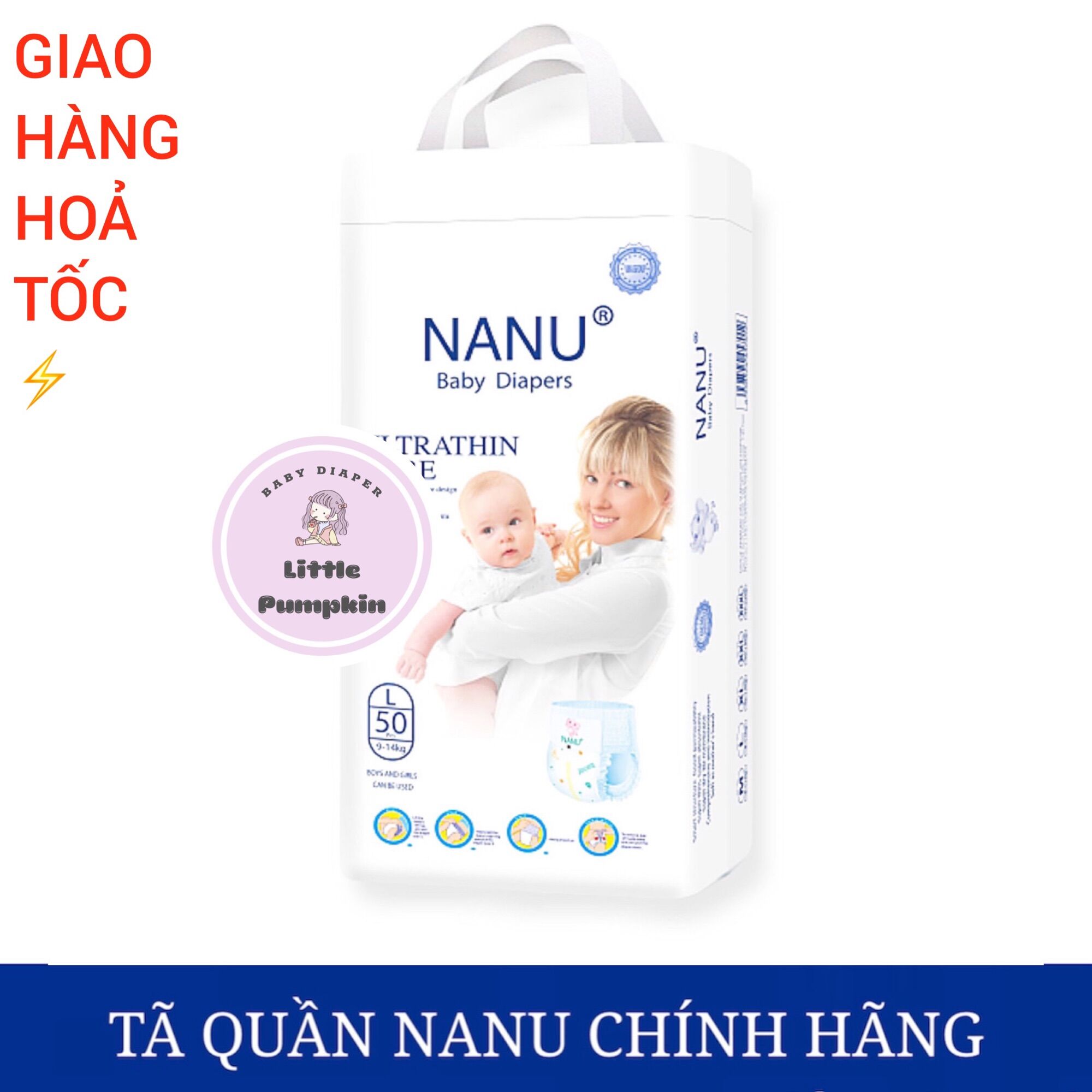 Tã quần/ bỉm quần nanu baby đủ size