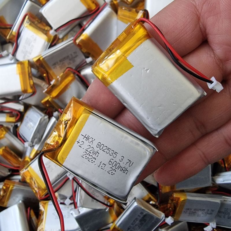 Pin lithium 3.7v 600mah 802535 lithium polymer không mạch bảo vệ