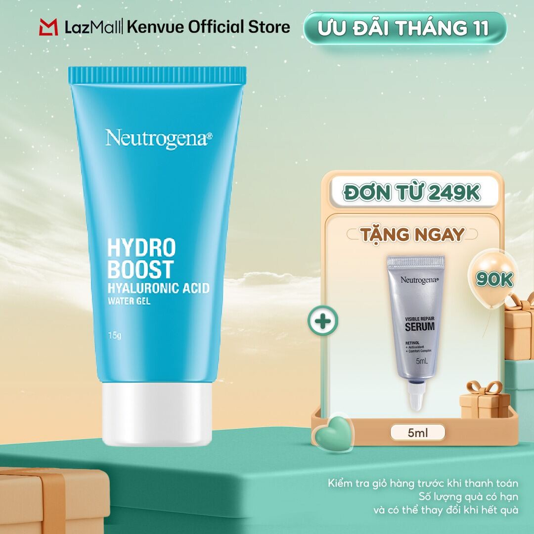 Kem dưỡng ẩm cấp nước Neutrogena® Hydro Boost Hyaluronic Acid Water Gel Mini 15g