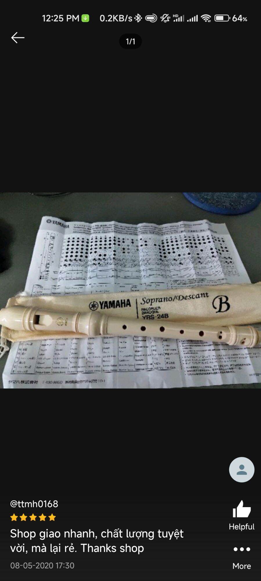 [giá sỉ] Sáo dọc Recorder Yamaha YRS-24B - freeship 2023