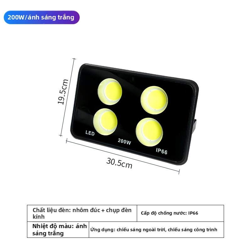 Đèn Pha Chống Nước Ngoài Trời