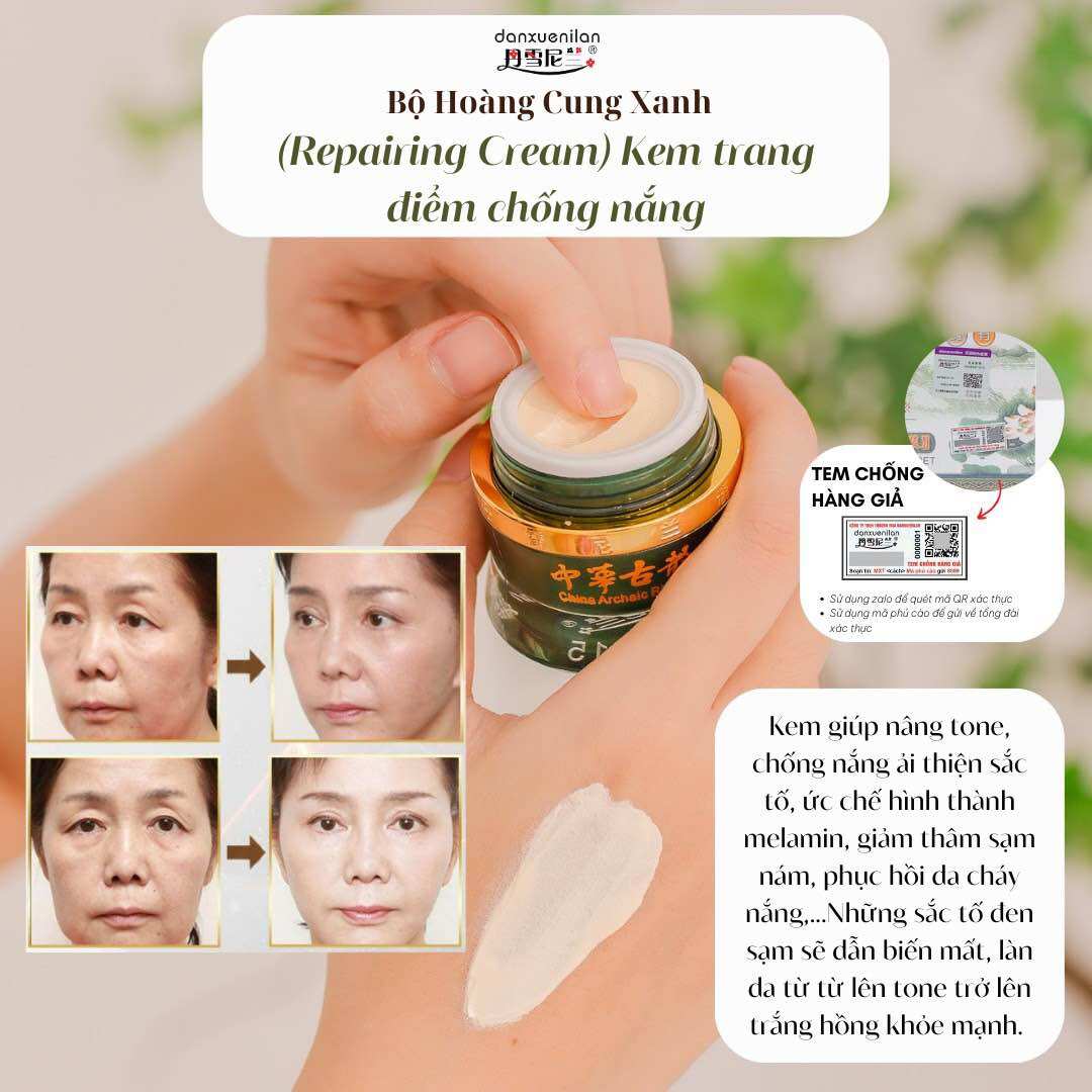 kem chống nắng hoàng cung xanh