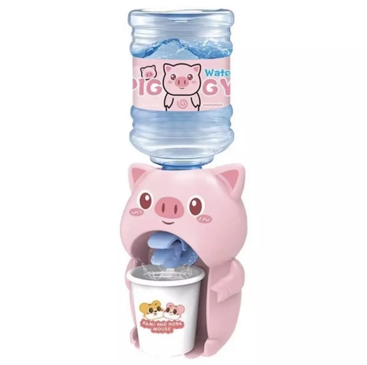 Bình uống nước mini hình con heo hồng